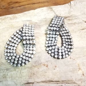 Crystal Clip Earrings